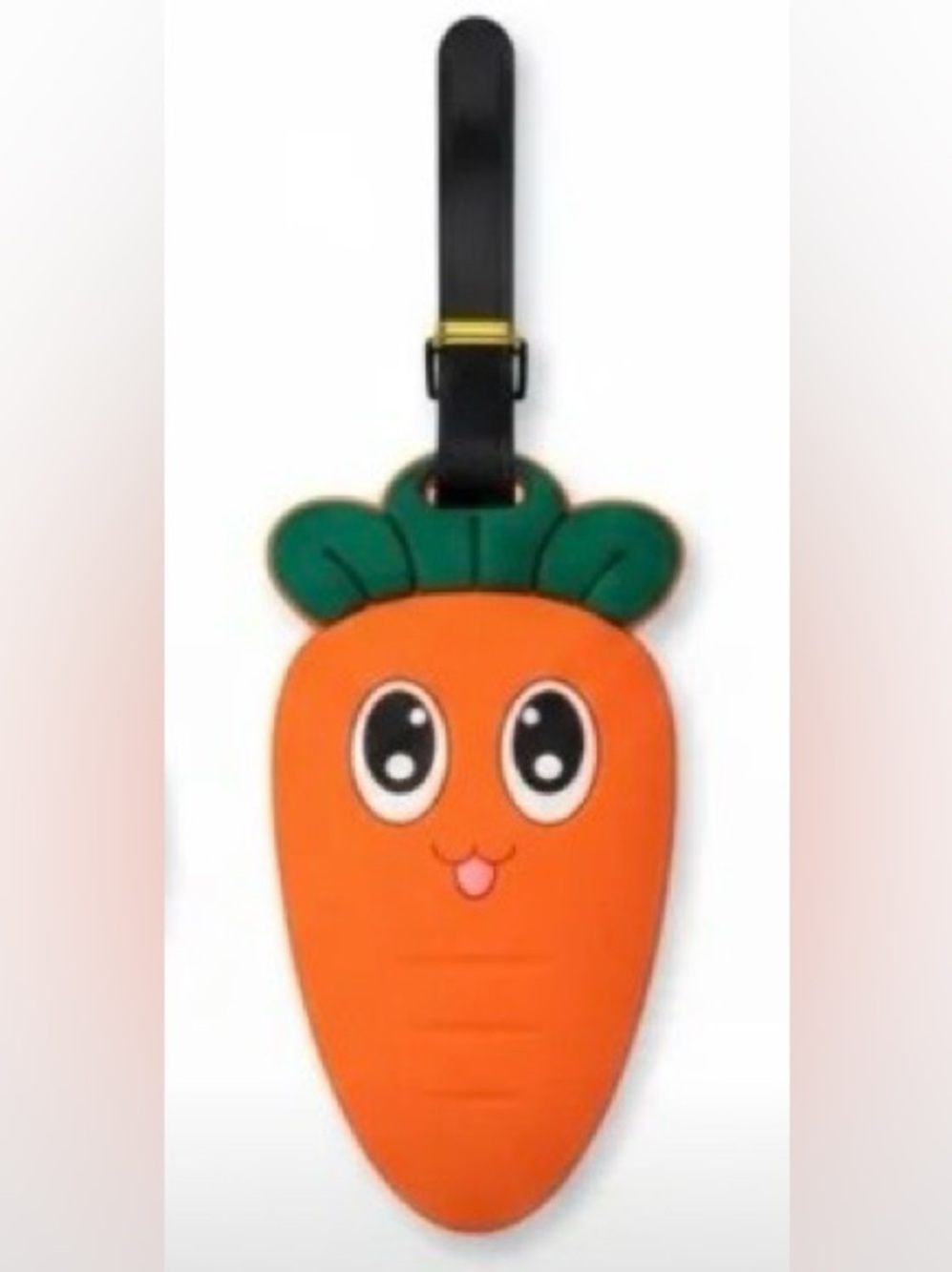 NWT Kids Carrot Rubber Luggage Tag‎ Unisex Durable Travel Vacation School